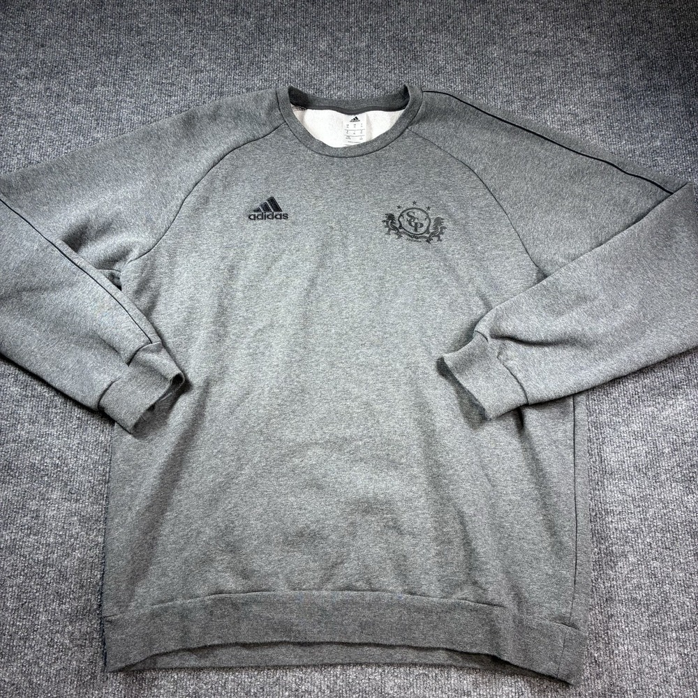 Adidas South Central Premier SCP Soccer Sweatshirt Mens XL Gray Crewneck